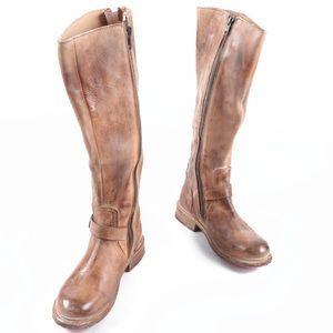Bed Stu boots GLAYE in Tan Rustic White, 7.5 size